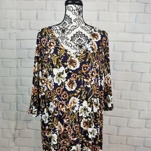 The Prairie size 1x long sleeve stretch knit top